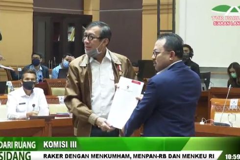 Pemerintah Serahkan DIM RUU tentang Mahkamah Konstitusi ke Komisi III DPR