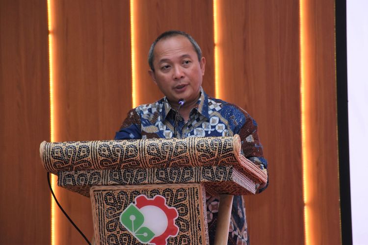 Kepala Badan Standardisasi dan Kebijakan Jasa Industri (BSKJI) Kementerian Perindustrian, Doddy Rahadi saat memberikan sambutan dalam suatu acara di Jakarta, Jumat (13/5/2022).