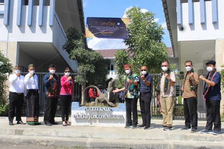 Dirjen Vokasi Wikan Sakarinto saat berkunjung ke kampus Politeknik eLBajo Commodus (PLC), kampus pertama dan satu-satunya di Kabupaten Manggarai Barat, Nusa Tenggara Timur.