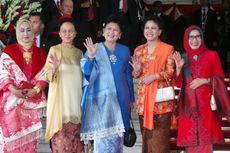 Iriana Tampil Sederhana di Pelantikan Jokowi