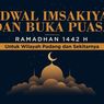 INFOGRAFIK: Jadwal Imsak dan Buka Puasa Padang Ramadhan 1442 H