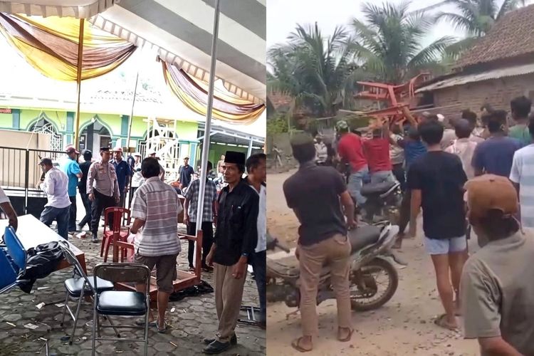 Penghitungan Suara Pilkades Pringsewu Memanas, Kursi Dilempar dan Rumah Calon Dirusak