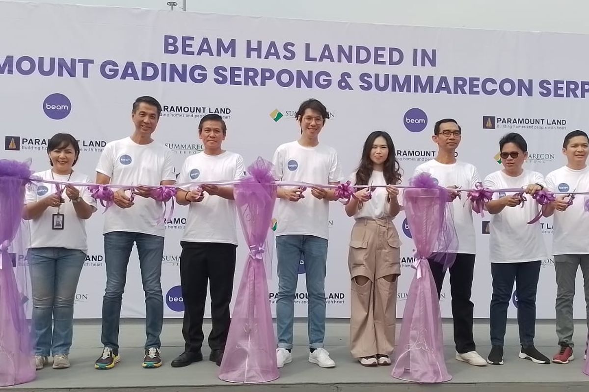 Paramount Gading Serpong dan Summarecon Serpong bekerja sama dengan perusahaan mobilitas mikro  Beam Mobility menghadirkan layanan kendaraan ramah lingkungan, yakni ride-sharing sepeda listrik. 