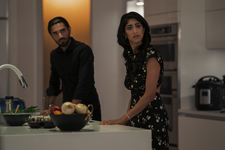 Sunita Mani and Omar Maskati in Evil Eye (2020)