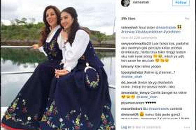 Raline Shah saat traveling ke Norwegia