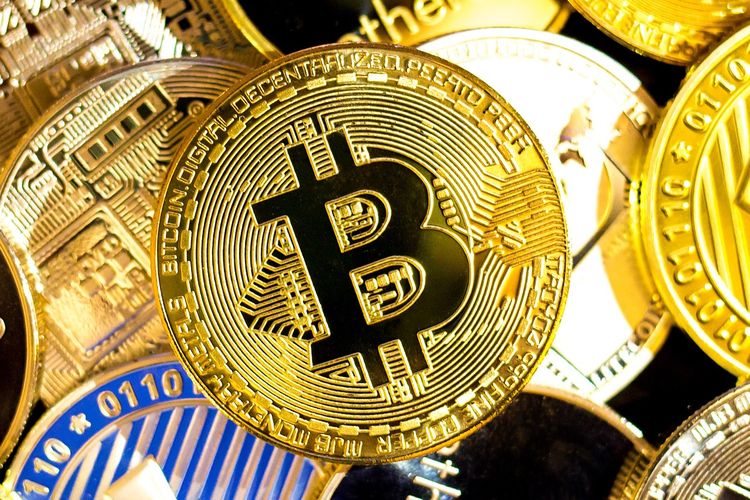 Ilustrasi aset kripto, kripto. 