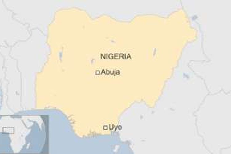 Gedung gereja di Uyo, Nigeria, roboh dan menewaskan sejumlah orang pada Sabtu (10/12/2016).