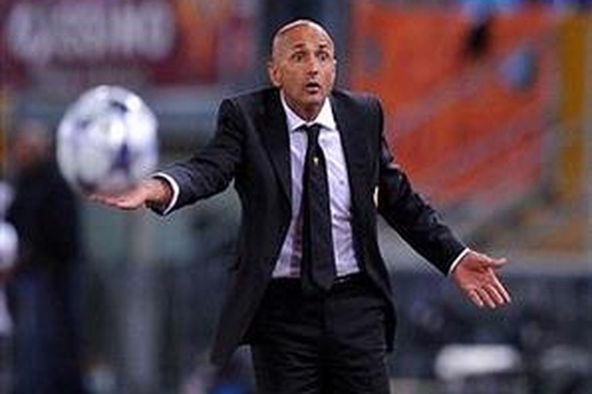 Pelatih AS Roma, Luciano Spalletti.