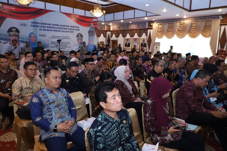 Wakil Menteri Pendayagunaan Aparatur Negara dan Reformasi Birokrasi (PANRB) Purwadi Arianto saat audiensi dengan ASN Pemprov Jambi, Kamis (18/9/2025).