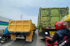 Macet gara-gara Proyek di Jalan RE Martadinata, Pengendara: Capek Tiap Hari Begini Melulu!