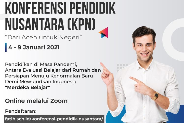 Fatih Bilingual School Aceh akan menyelenggarakan Konferensi Pendidik Nusantara (KPN) ini dilaksanakan secara daring selama satu minggu dari tanggal 4 - 9 Januari 2021.