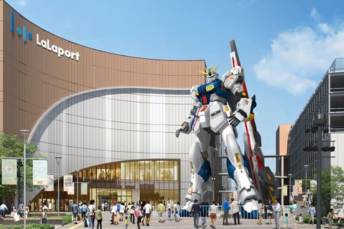 Robot Gundam RX-93 Baru Segera Hadir di Pusat Belanja Fukuoka