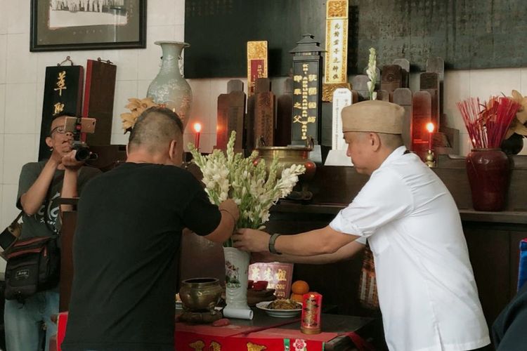 Suasana peringatan tragedi 1998 di Gedung Rasa Dharma, Kompleks Pecinan Semarang, Minggu (21/5/2023).