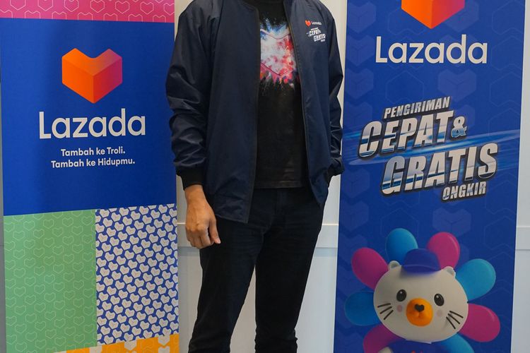 Direktur Eksekutif Lazada Indonesia, Ferry Kusnowo, dalam acara Halalbihalal Lazada, Selasa (16/5/2023) di Jakarta.