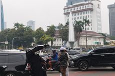 Imbas Demo, Arus Lalu Lintas di Patung Kuda dan Jalan Juanda Padat Merayap Sore Ini