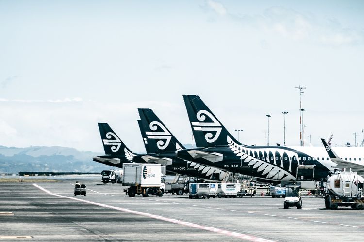 Ilustrasi pesawat Air New Zealand.