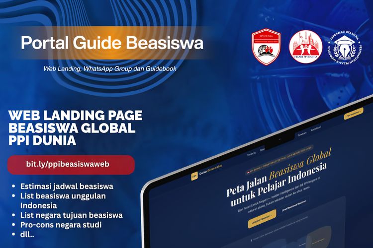 PPI Dunia Buat Kanal Informasi Beasiswa S1-S3 di 68 Negara