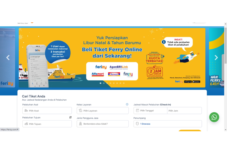 cara beli tiket kapal laut online