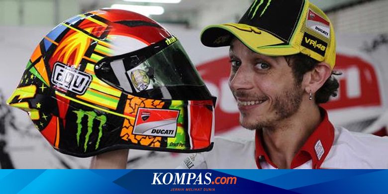 Inilah Desain  Helm Baru Valentino  Rossi 