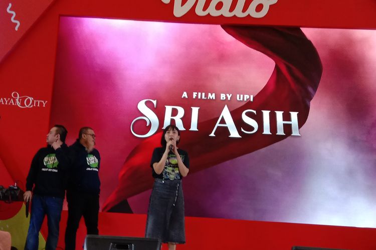 Upi diperkenalkan oleh Jagat Sinema Bumilangit sebagai sutradara film Sri Asih di Atrium Senayan City, Jakarta Pusat, Sabtu (21/9/2019).