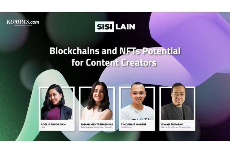 Program talk show Sisi Lain mengupas tuntang potensi NFT dan Solana terhadap kreator konten Indonesia. 