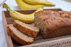 Resep Banana Bread Tanpa Telur, Pakai Pisang yang Terlalu Matang