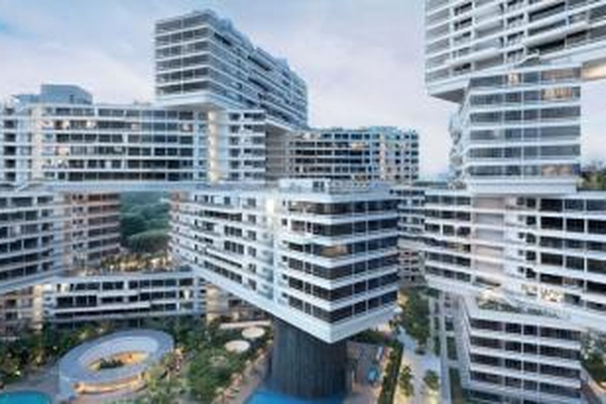 Inilah Interlace, kawasan hunian seluas 170.000 meter persegi dengan total unit 1.040 berhasil menyabel gelar paling prestisius dalam ajang World Architecture Festival 2015, yakni World Building of The Year.