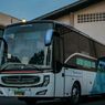 PO Safari Dharma Raya Rombak Bus Becak Balap Pakai Headlamp Truk