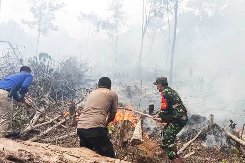 Lahan di Dekat Rumah Sakit di Rokan Hulu Diduga Sengaja Dibakar