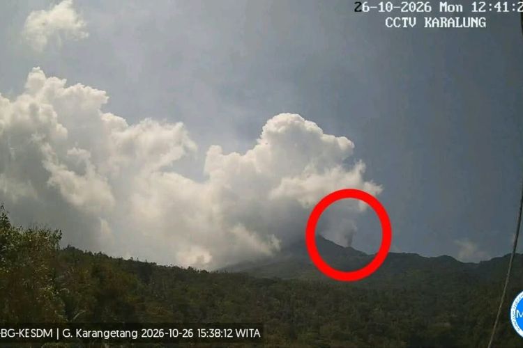 Gunung Karangetang Erupsi Lagi, Kolom Abu Capai 700 Meter