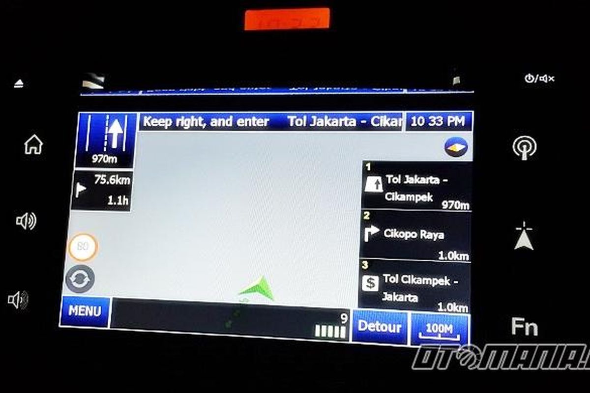 GPS dimobil yang belum menangkap ruas Tol Cipali