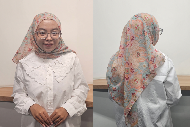 Tutorial Hijab Pashmina Belakang Menjuntai Depan Rapi, Cocok untuk Lebaran
