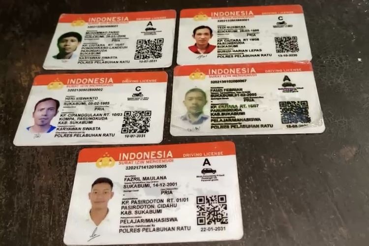 Produksi SIM Palsu di Sukabumi, Polisi Amankan Satu Orang Pelaku