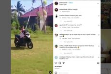 Video Viral Bocah Perempuan Belajar Naik Motor Matik, Jangan Ditiru!