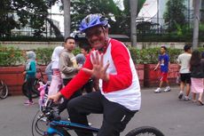 Wagub Djarot Bersepeda ke Acara Hari Peduli Sampah Nasional