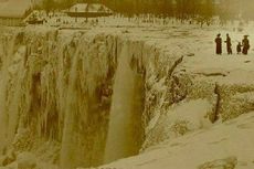 Saat Air Terjun Niagara Berhenti Mengalir untuk Kali Pertama