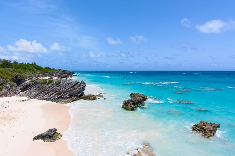 Ilustrasi Bermuda - Horseshoe Bay.