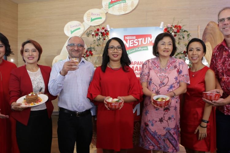 Acara peluncuran kampanye Nestum 101 Healthy Bowl di Jakarta.