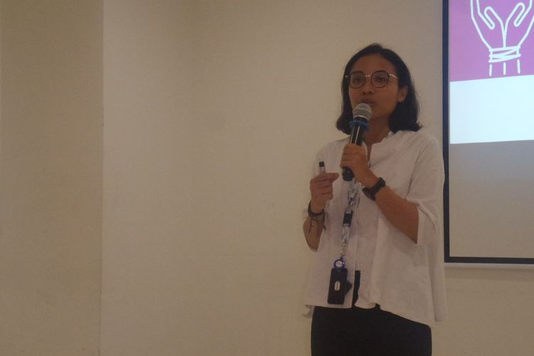 Dr. Gina Anindyajati, SpKJ dalam seminar bertajuk Waspadai Kekerasan Seksual di Gedung Imeri FKUI Salemba, Jakarta Pusat, Jumat (10/1/2020).