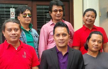 Java Jive menghadiri jumpa pers konser mini mereka dan meluncurkan single Keliru, di Pisa Kafe, kawasan Mahakam, Kebayoran Baru, Jakarta Selatan, Rabu (28/10/2015).