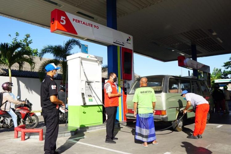 suasana SPBU Lempuyangan Kota Yogyakarta