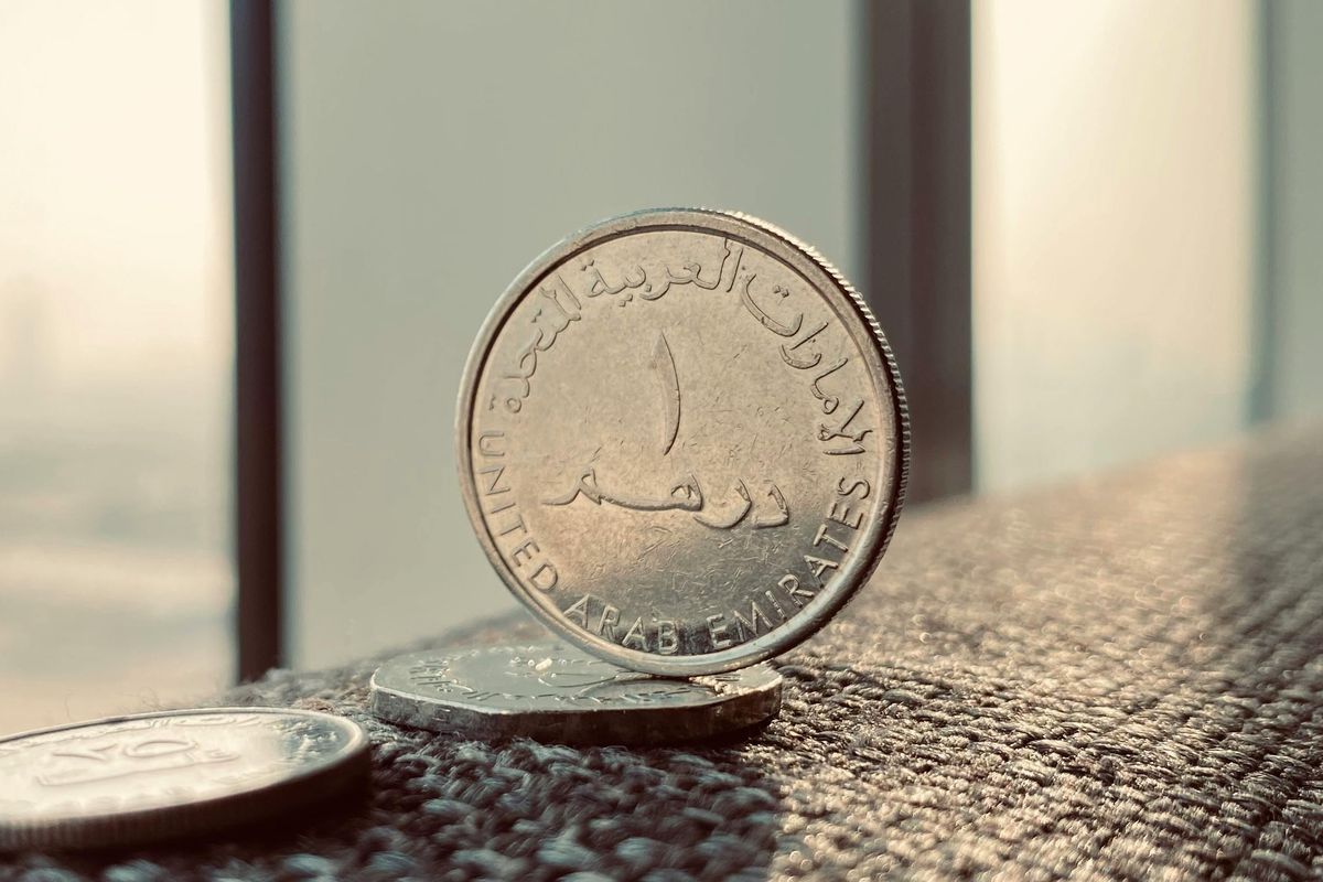 Ilustrasi uang satu dirham