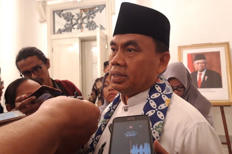 Sekretaris Daerah DKI Jakarta Saefullah di Balairung, Balai Kota, Jakarta Pusat, Jumat (25/10/2019)