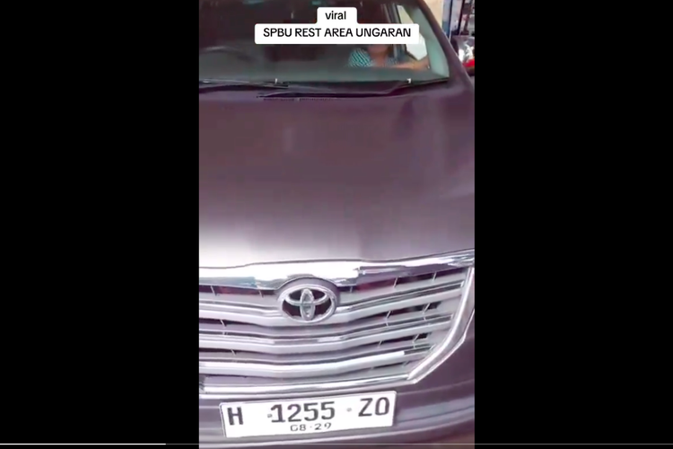 Video pelanggan SPBU mengunggah kejadian tidak bisa beli BBM subsidi usai kendaraanya ganti warna pelat nomor diikuti pergantian digit nomornya