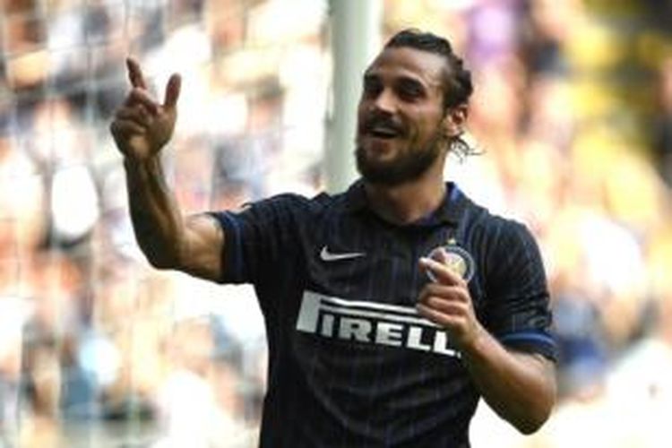 Striker Inter Milan, Pablo Osvaldo.
