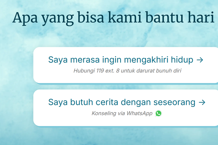 Healing119 Diakses 557 Orang Per Hari, Ada Apa dengan Kesehatan Mental Masyarakat RI?