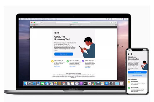 Apple Luncurkan Situs dan Aplikasi untuk Cek Gejala Covid-19
