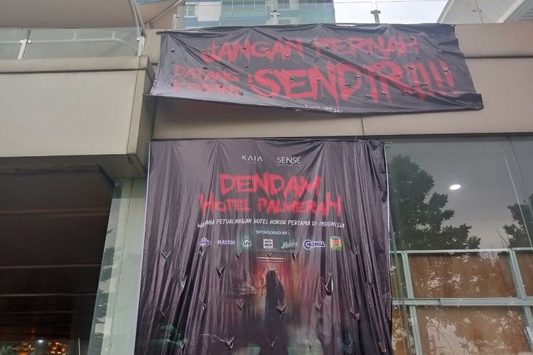 Poster atraksi Dendam Hotel Palmerah di Twin Plaza Hotel, Jakarta Barat, Jumat (4/11/2022).