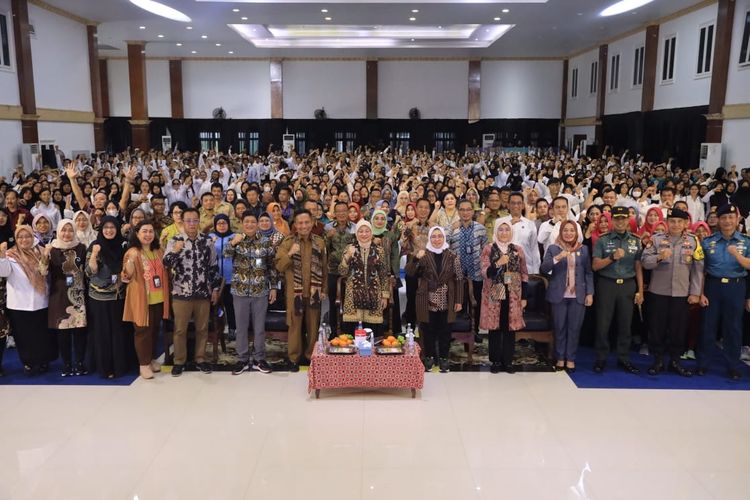 Sosialisasi Permenaker Nomor 4 Tahun 2023 tentang Jaminan Sosial Pekerja Migran Indonesia di Cilacap, Jawa Tengah (Jateng), Senin (30/10/2023).

