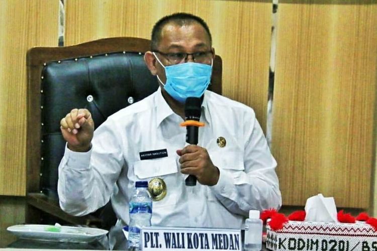 Masa cuti kampanye habis, Plt Wali Kota Medan Akhyar Nasution sejak Minggu sudah menjalankan tugasnya seperti biasa, Selasa (8/12/2020)
